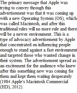 Apple's 1984 Ad Reflection